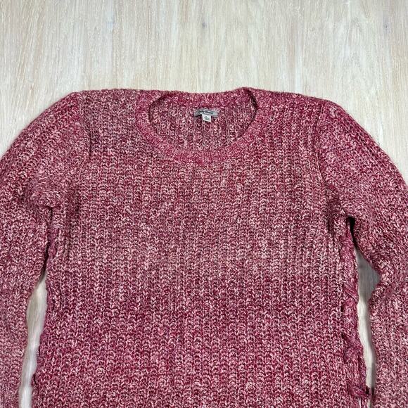 Lucky Brand Marled Rib Knit Cozy Classic Warm Everyday Pullover Sweater Large - Picture 2 of 15
